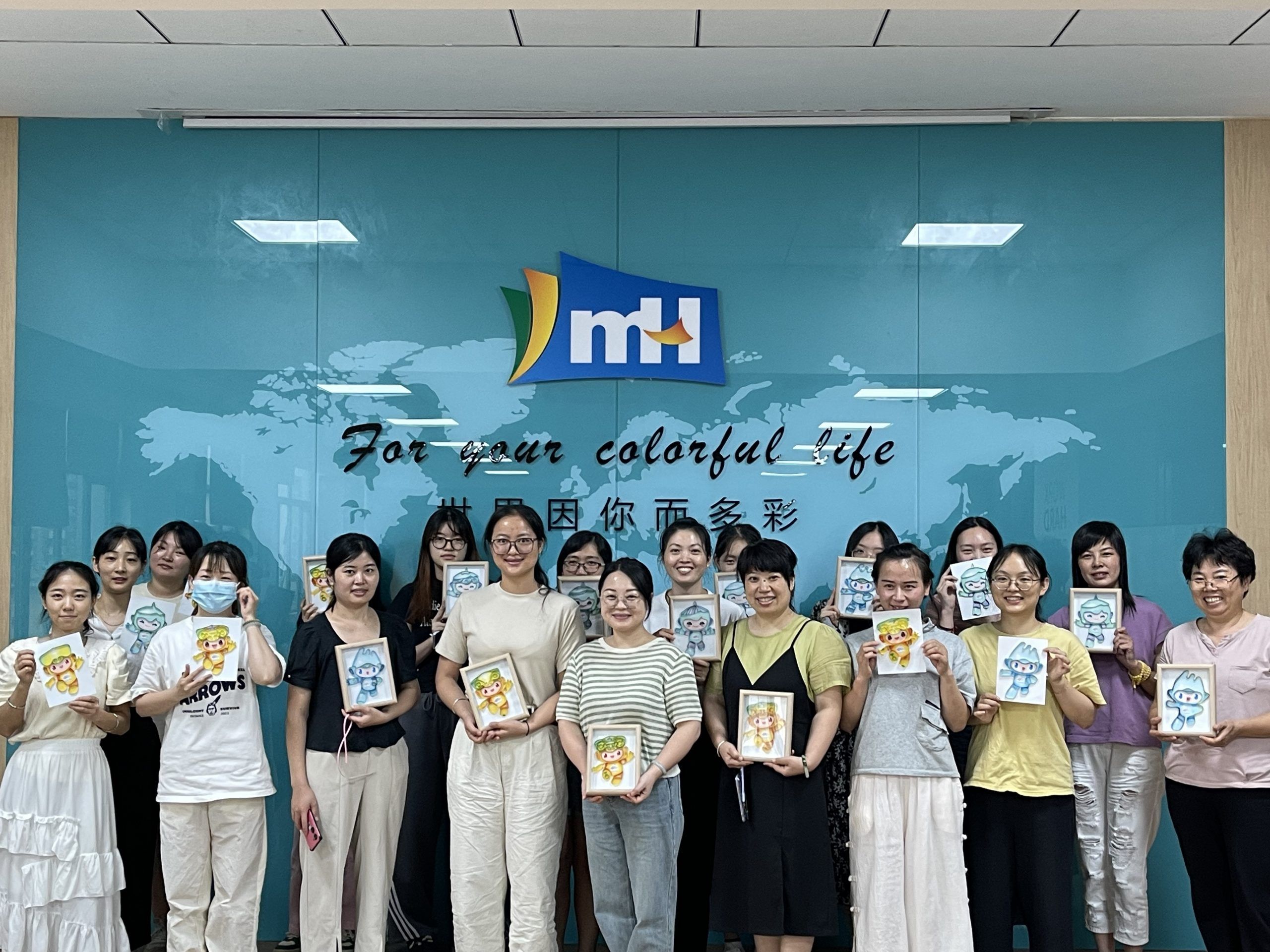 萌創(chuàng)空間開展衍紙畫制作亞運會吉祥物活動