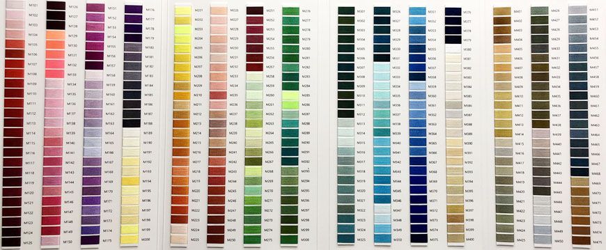 鎮海滌綸長絲繡花線色卡閃亮登場